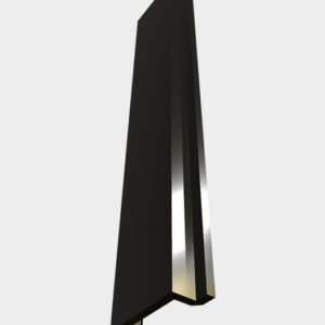 Black Aluminum Post Channel