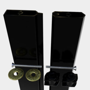 Black Aluminum Top Beam & Bottom Beam Kit PVDF Premium Matte