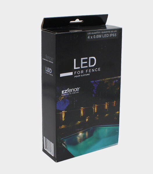 Hulkled – Fence lighting system 4 LEDs + Power Supply