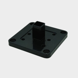 Black Aluminum Post Base