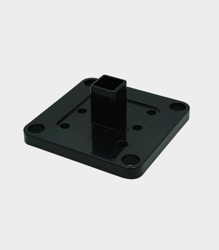Black Aluminum Post Base