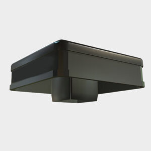 Black Aluminum Post Cap