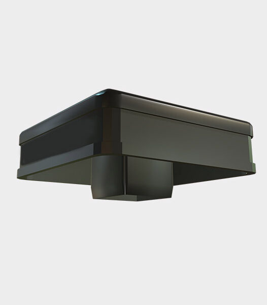 Black Aluminum Post Cap