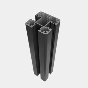 Black Aluminum Corner Post  for Fencing