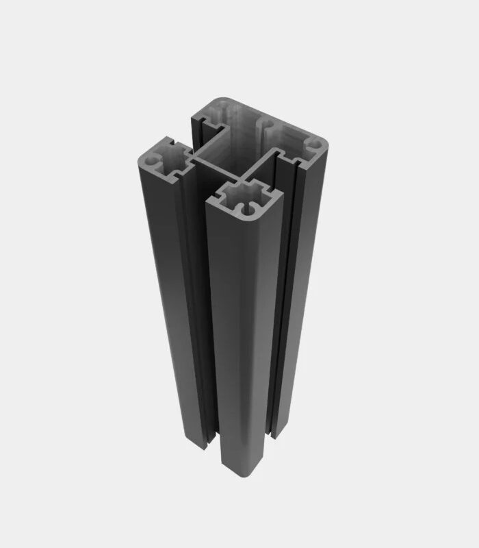 Black Aluminum Corner Post  for Fencing