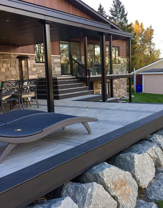stone-grey-deck-boards-black-framing-decking-planks-ontario-alberta-saskatoon-regina